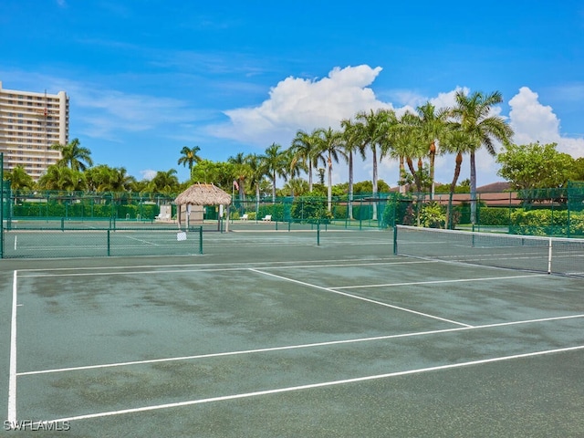 view of sport court