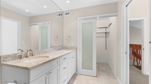 bathroom with vanity