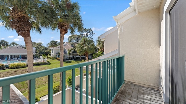 view of balcony