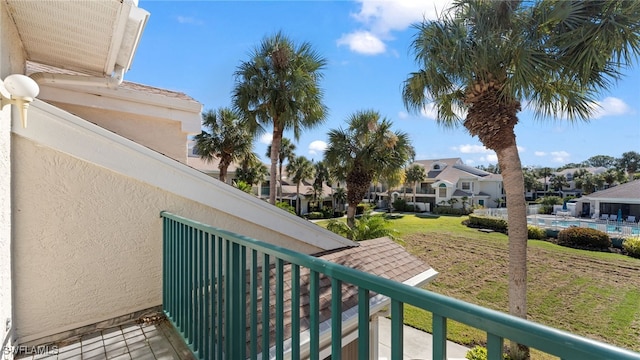 view of balcony