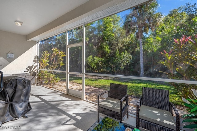 view of sunroom / solarium