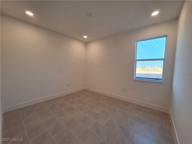 view of tiled empty room