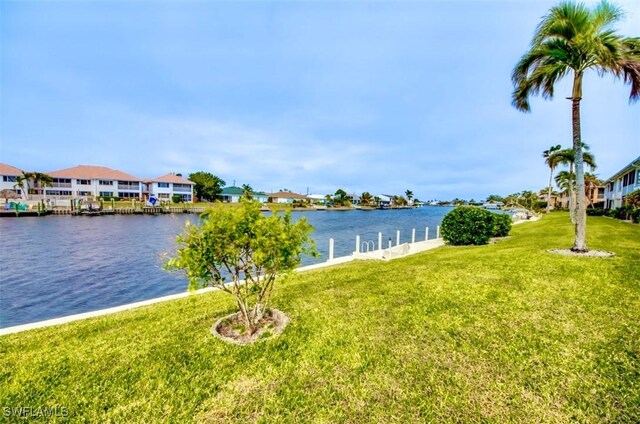 property view of water with a residential view