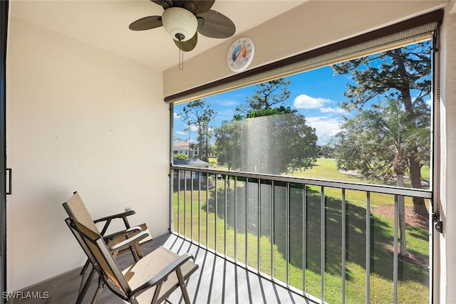 view of sunroom / solarium