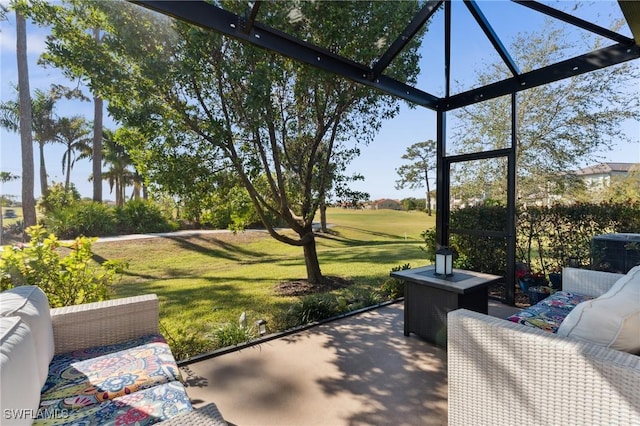 view of sunroom / solarium