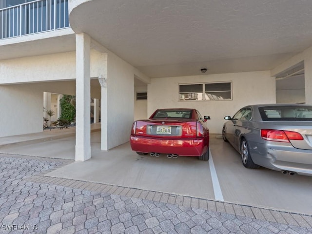 view of vehicle parking