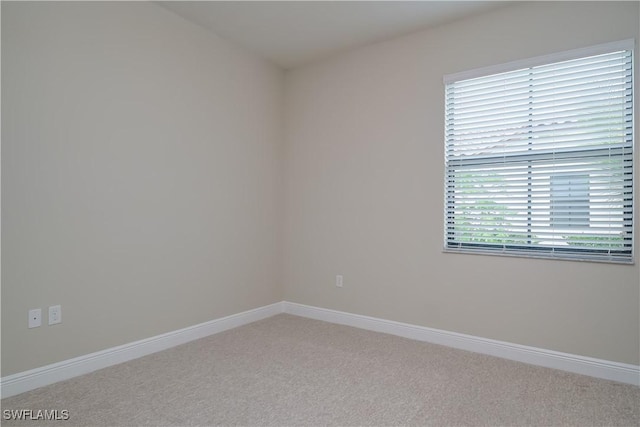 view of carpeted empty room