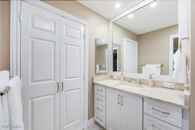 bathroom featuring vanity