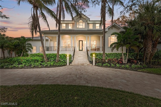 view of front of home with a porch