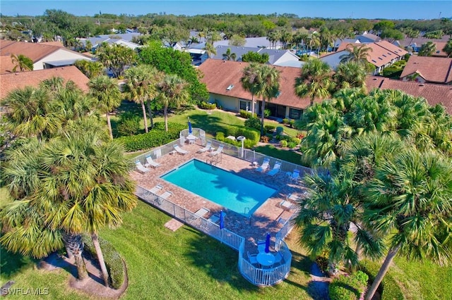 birds eye view of property