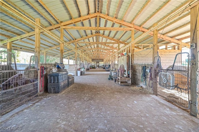 view of horse barn