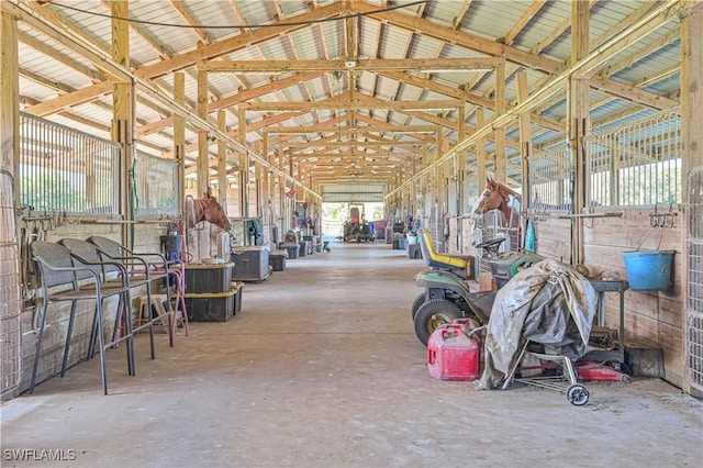 view of horse barn