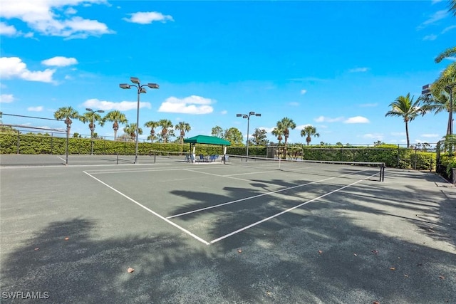 view of tennis court