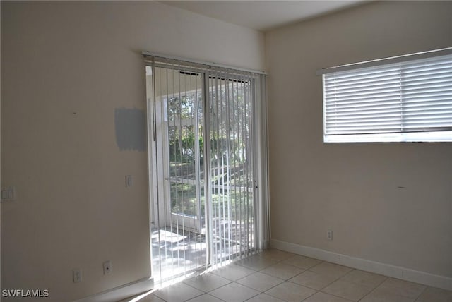 view of tiled empty room