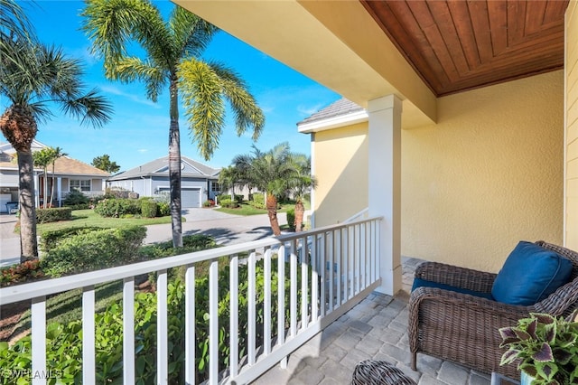 view of balcony