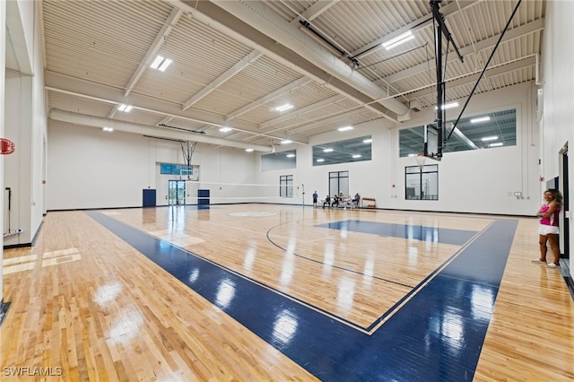 view of basketball court