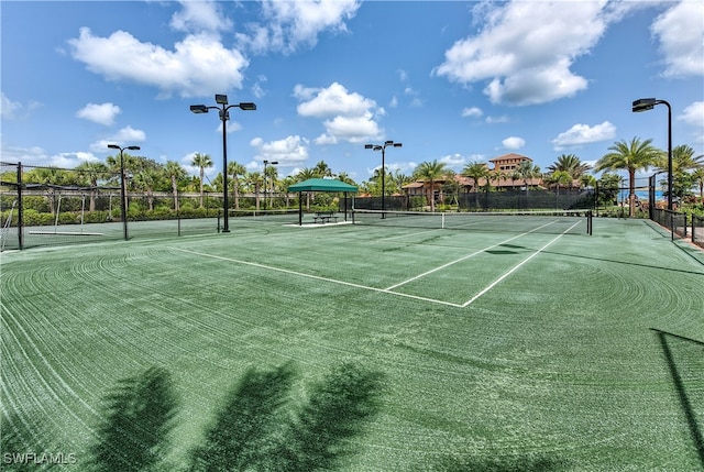 view of tennis court