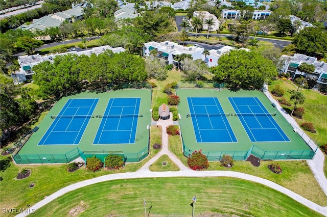 birds eye view of property