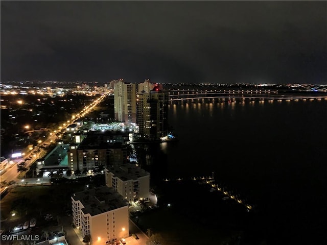 city view with a water view