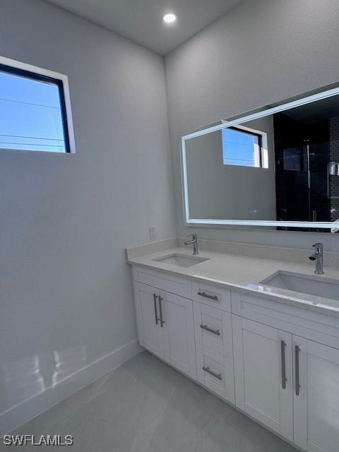 bathroom with vanity