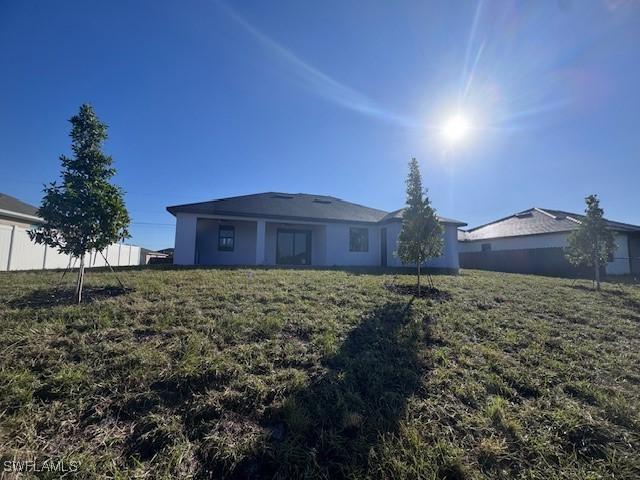 view of rear view of property