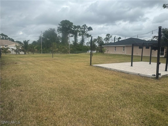 view of yard featuring a gazebo