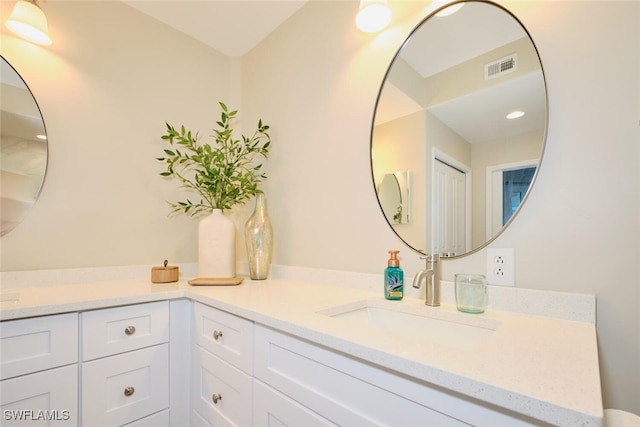 bathroom featuring vanity