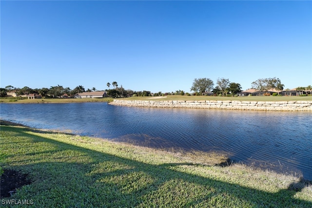 view of water feature