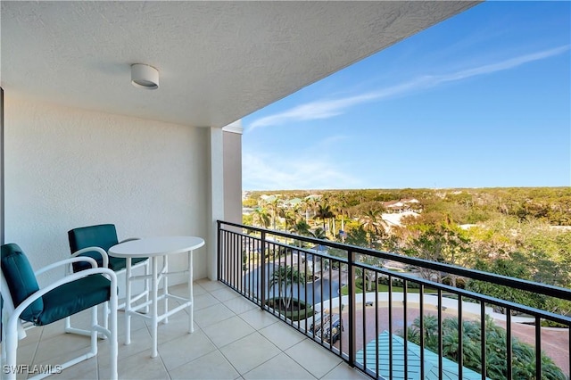 view of balcony