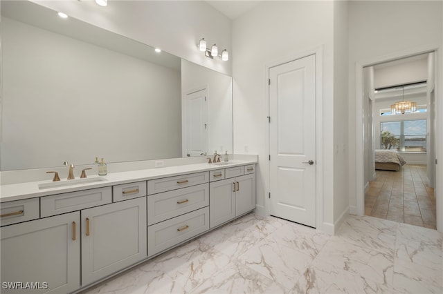 bathroom featuring vanity