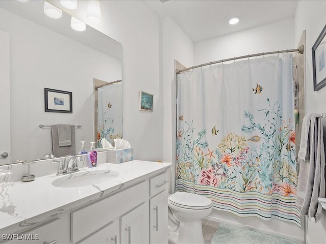 1894 Mesa Ln, Naples, FL 34120 - full bath with vanity, toilet, and tile patterned floors