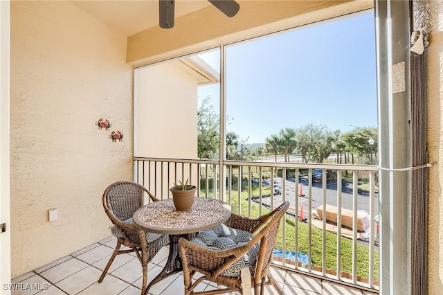 4241 Bellasol Cir Unit 1922, Fort Myers, FL 33916 - balcony featuring a ceiling fan