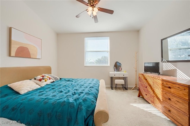 4241 Bellasol Cir Unit 1922, Fort Myers, FL 33916 - bedroom featuring multiple windows, carpet flooring, and ceiling fan