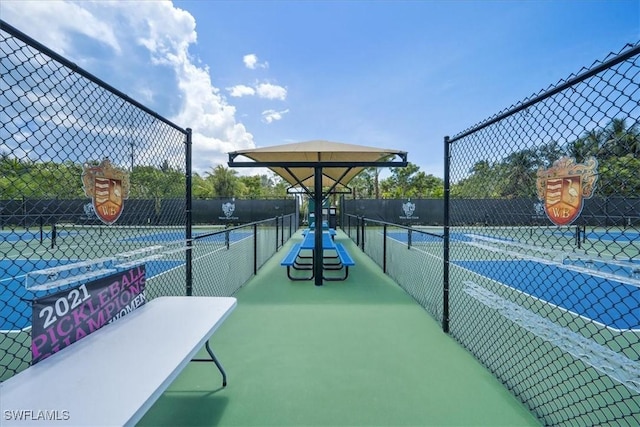 view of tennis court