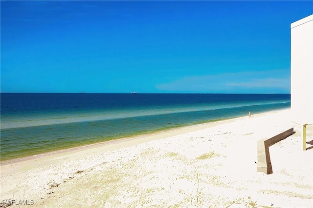 water view featuring a beach view