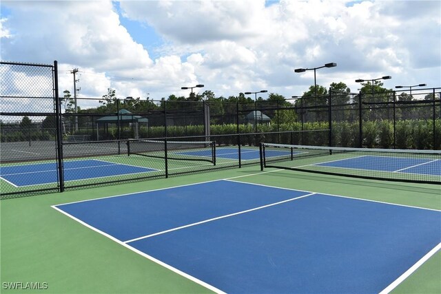 view of sport court featuring basketball court