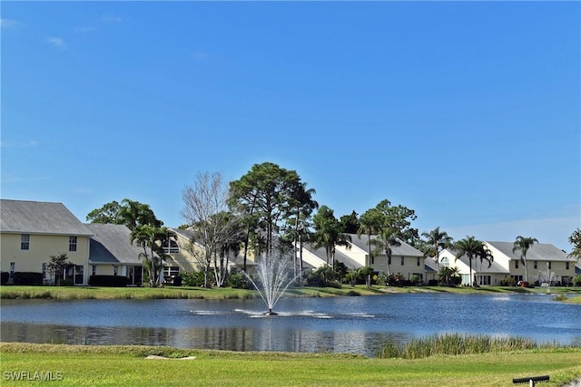 view of water feature