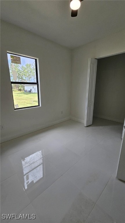 view of tiled empty room