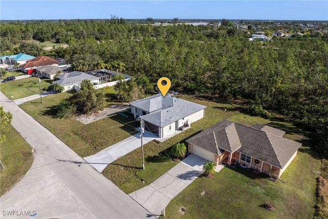 birds eye view of property