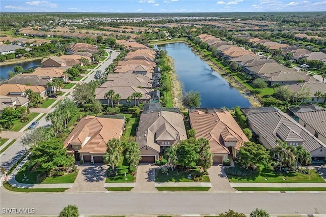 8464 Palacio Ter W, Naples, FL 34114 - aerial view of residential area featuring a nearby body of water
