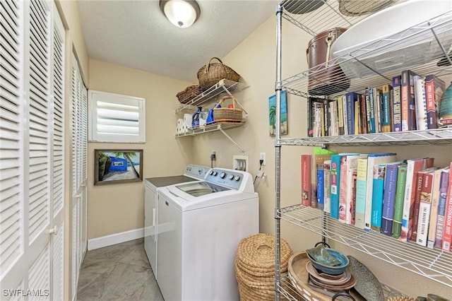 laundry room featuring independent washer and dryer