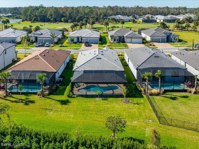1778 Terreno Blvd, Naples, FL 34120 - aerial perspective of suburban area featuring a pool area