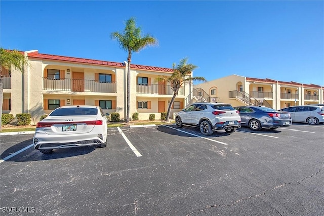 view of parking / parking lot