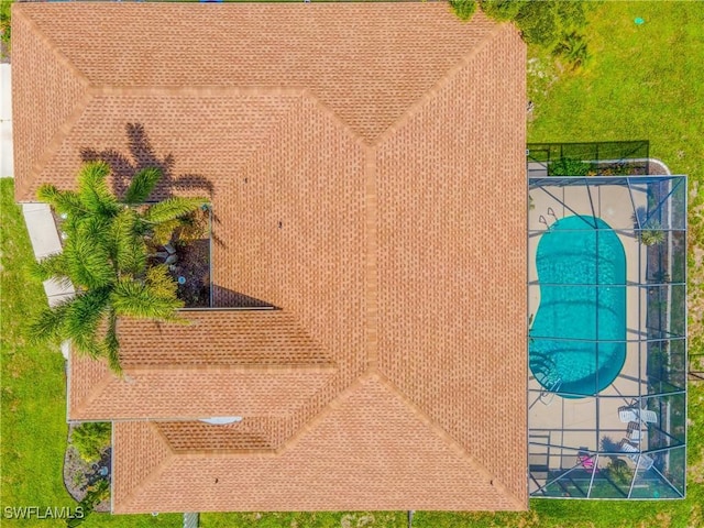 1427 SW 2nd St, Cape Coral, FL 33991 - aerial view of property and surrounding area with a pool