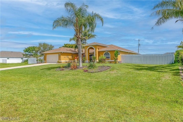 1427 SW 2nd St, Cape Coral, FL 33991 - mediterranean / spanish-style home featuring concrete driveway, stucco siding, and an attached garage