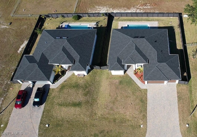 birds eye view of property