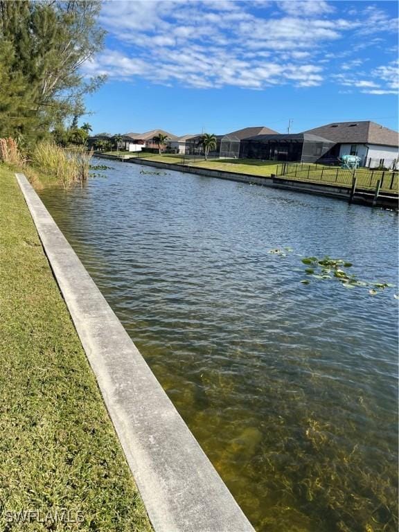 property view of water