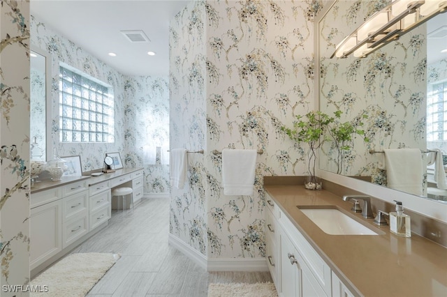 bathroom featuring vanity