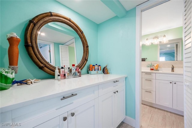 bathroom with vanity