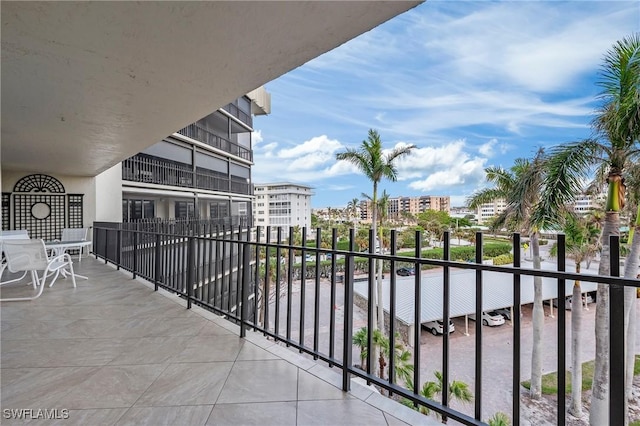 view of balcony